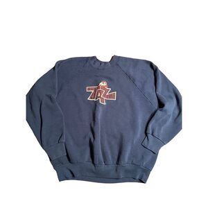 Vintage 90's Taz Tazmanian Devil Looney Tunes Navy Large Crewneck Sweatshirt